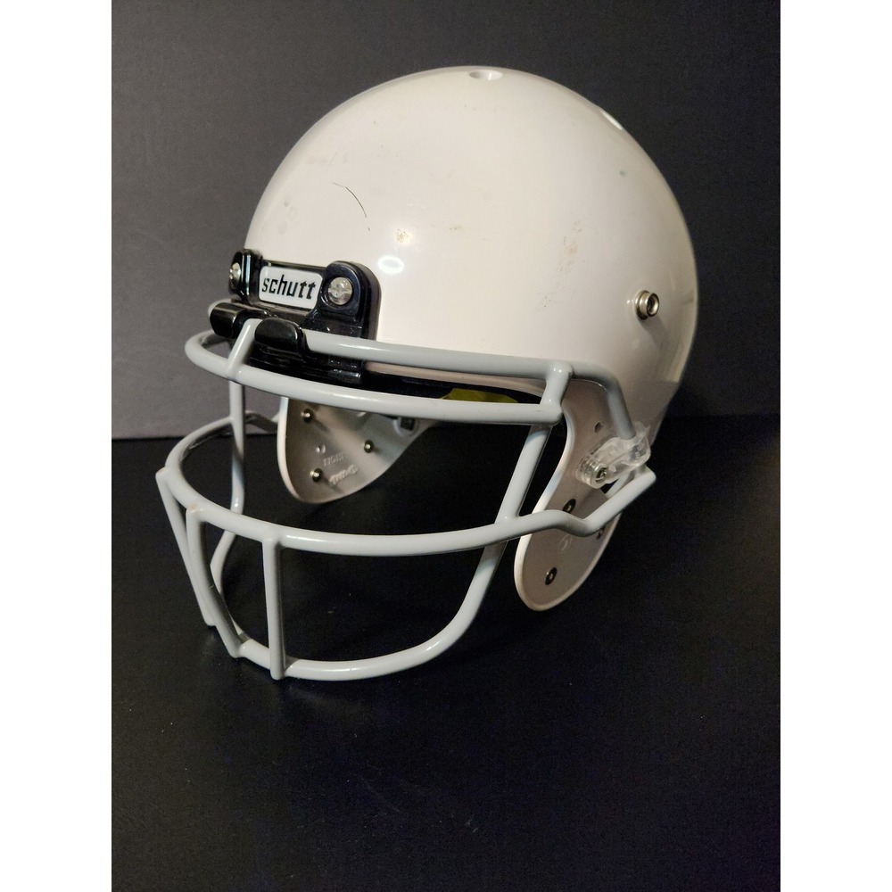 Schutt Air Standard VI Youth Football Helmet White Grey Faceguard XS 797800
